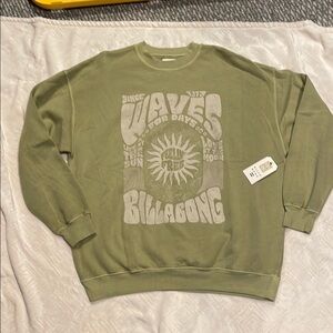 Billabong Olive Graphic Sweatshirt